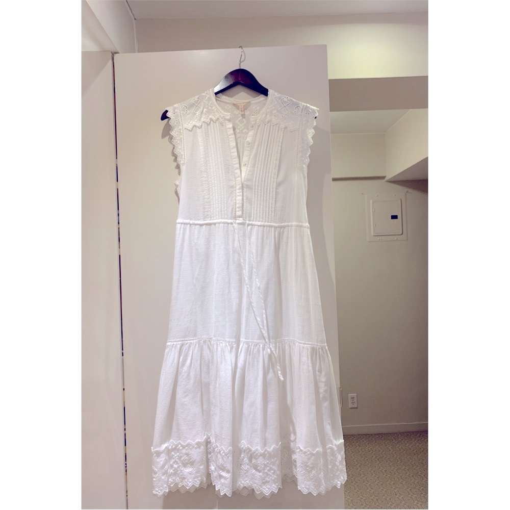 Rebecca Taylor white midi dress - Picture 4 of 9